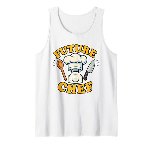 Future Chef Kids Cooking Feinschmecker Aufstrebender Koch Jungen Mädchen Tank Top Future Chef Kids Cooking Feinschmecker Aufstrebender Koch Jungen Mädchen Tank Top von Junior Cooking Star Future Chef Culinary Career