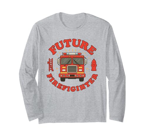 Future Firefighter Kids Feuerwehrauto Rettungskarriere Feuerwehrautos Langarmshirt Future Firefighter Kids Feuerwehrauto Rettungskarriere Feuerwehrautos Langarmshirt von Junior Hero Future Firefighter Rescue Career Tee