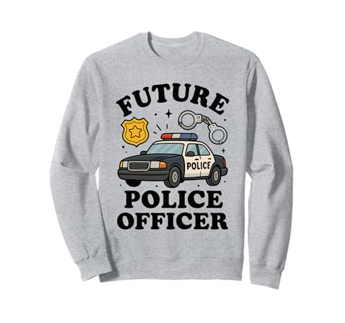 Zukünftige Polizistin Kinder Strafverfolgung Karriere Sweatshirt Zukünftige Polizistin Kinder Strafverfolgung Karriere Sweatshirt von Junior Hero Future Police Officer Law Enforcement