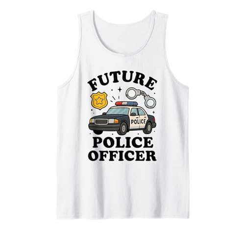 Zukünftige Polizistin Kinder Strafverfolgung Karriere Tank Top Zukünftige Polizistin Kinder Strafverfolgung Karriere Tank Top von Junior Hero Future Police Officer Law Enforcement