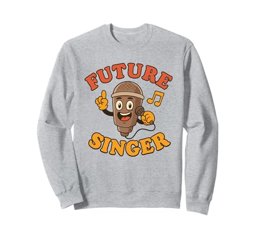 Zukunftssänger für Kinder, aufstrebende Sänger Musikkarriere Sweatshirt Zukunftssänger für Kinder, aufstrebende Sänger Musikkarriere Sweatshirt von Junior Pop Star Future Singer Performing Arts Wear