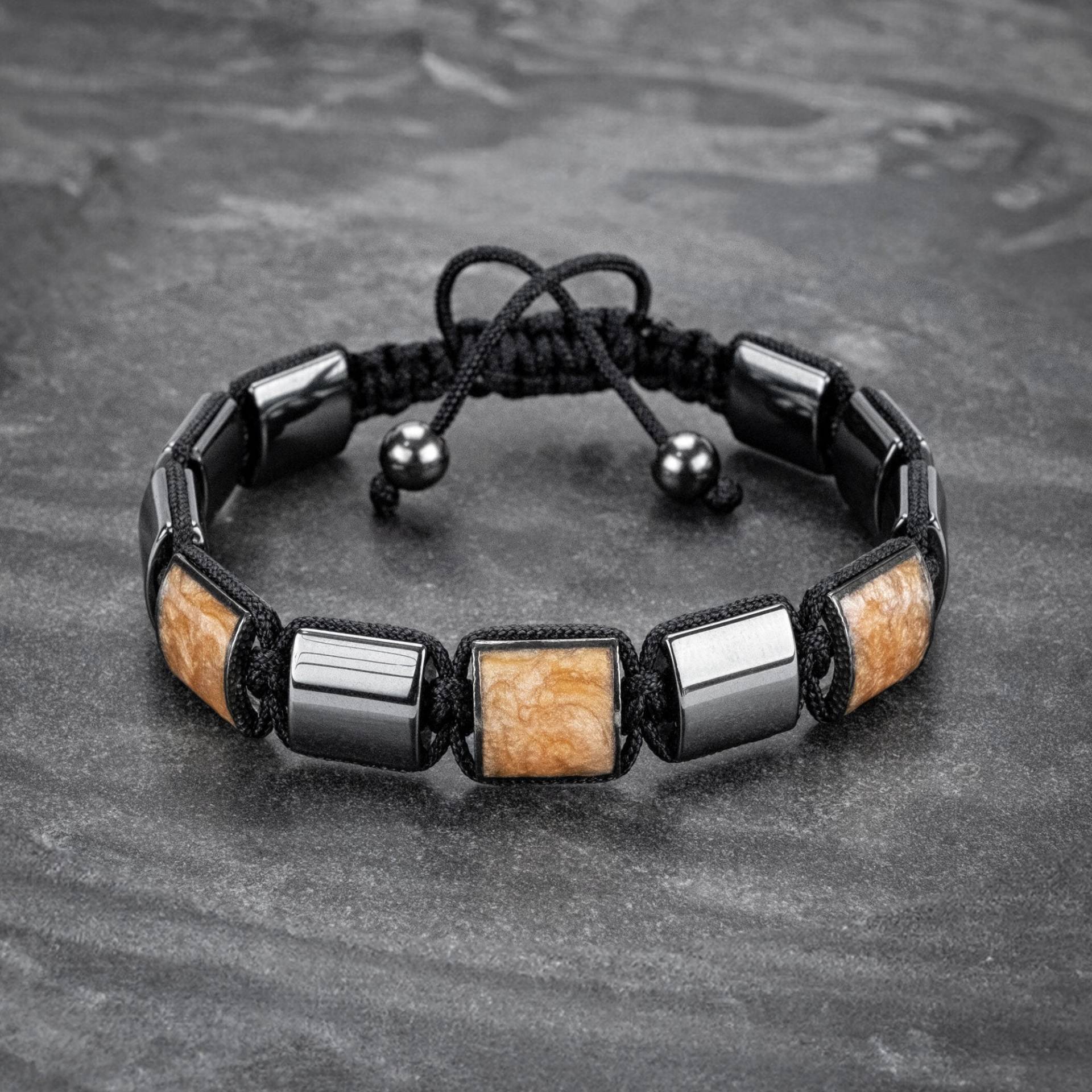 Top Weihnachten Geschenke Für Ihn Herren Orange Perlen Armband Silber Flache Armband, Schmuck Männer Einzigartige von JuniperandEloise