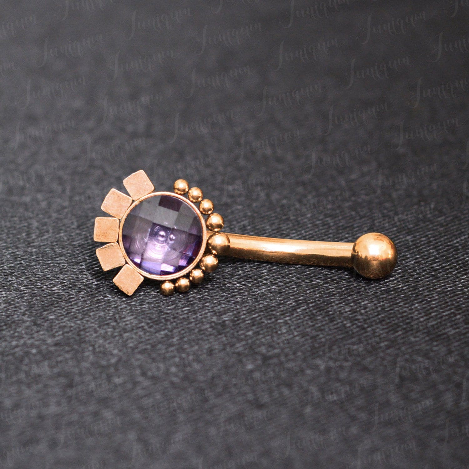 Augenbrauenpiercing. Augenbrauenhantel. Turm-Ohrring Aus Gold. Rook-Langhantel 16G. Rook-Piercing-Schmuck. Langhantel Chirurgenstahl. Augenbrauenring von Juniqum