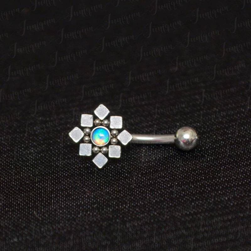 Augenbrauenschmuck. Augenbrauenpiercing. Rook-Ohrring-Opal. Turmring. Langhantelohrringe Aus Chirurgenstahl. Augenbrauenhantel. Rook-Piercing-Schmuck von Juniqum