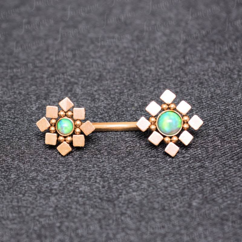 Bauchnabel Schmuck. Ring Kurz. Bauch Ring. Piercing Bauchnabelpiercing. Langhantel von Juniqum