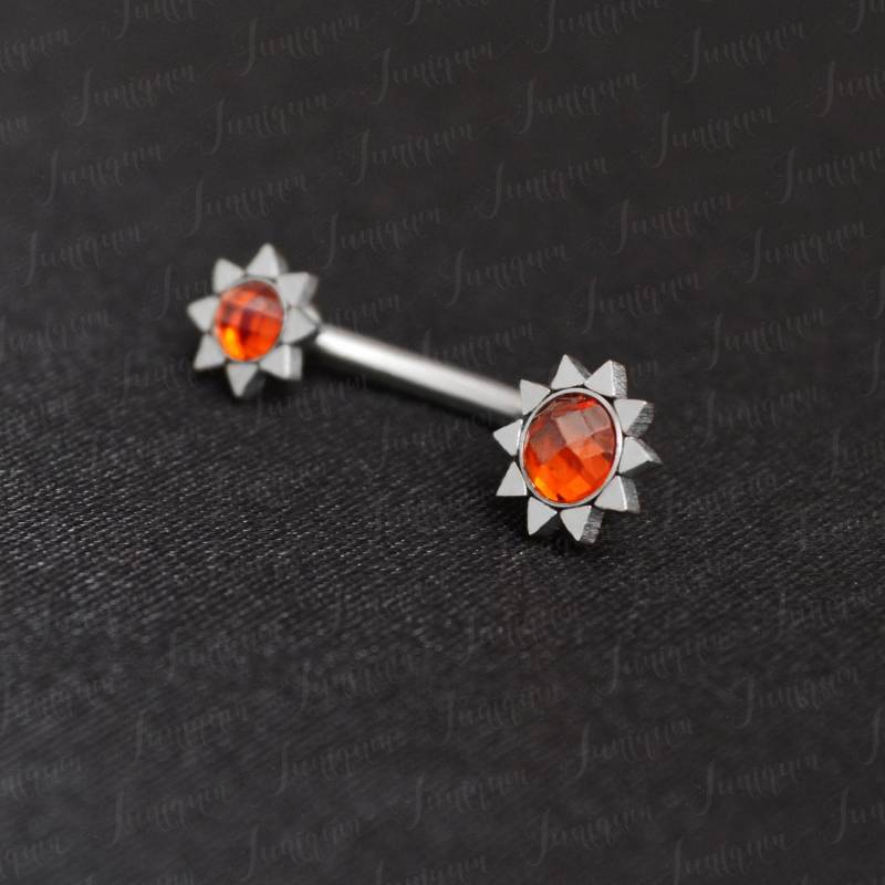 Bauchnabelpiercing Opal. Bauchpiercing-Schmuck. Nabelschmuck. Bauchnabelpiercing. Bauchschmuck. Bauchhantel von Juniqum