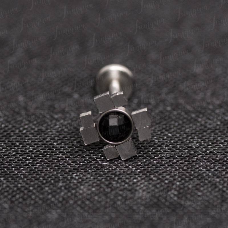 Knorpelpiercing Aus Chirurgenstahl. Helix-Ohrringe Mit Flacher Rückseite. Tragus-Piercing-Schmuck. Conch-Ohrring. Vorwärtshelix-Piercing von Juniqum