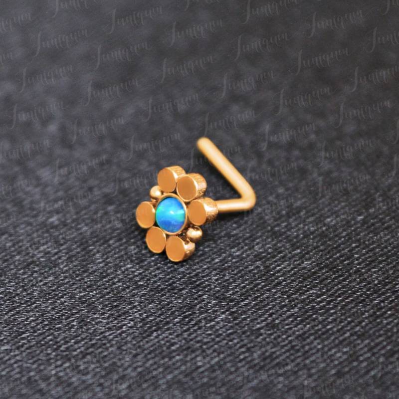 Nasenstecker Aus Chirurgenstahl. Nase Knochen Bolzen. Schraub 18G. Opal Nasenring. Nasenpiercing Schmuck. Nasenohrring. Nasenpost. Nasen Pin von Juniqum