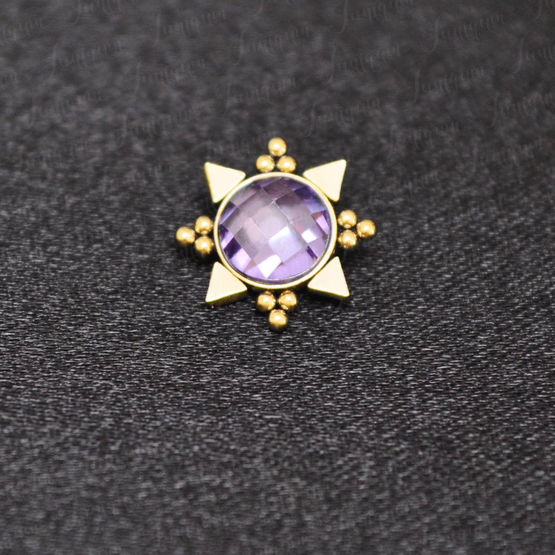 Dermalaufsatz Aus Chirurgenstahl. Hautschmuck. Hautpiercing. Dermal-Anker-Oberteil. Körperpiercing von Juniqum