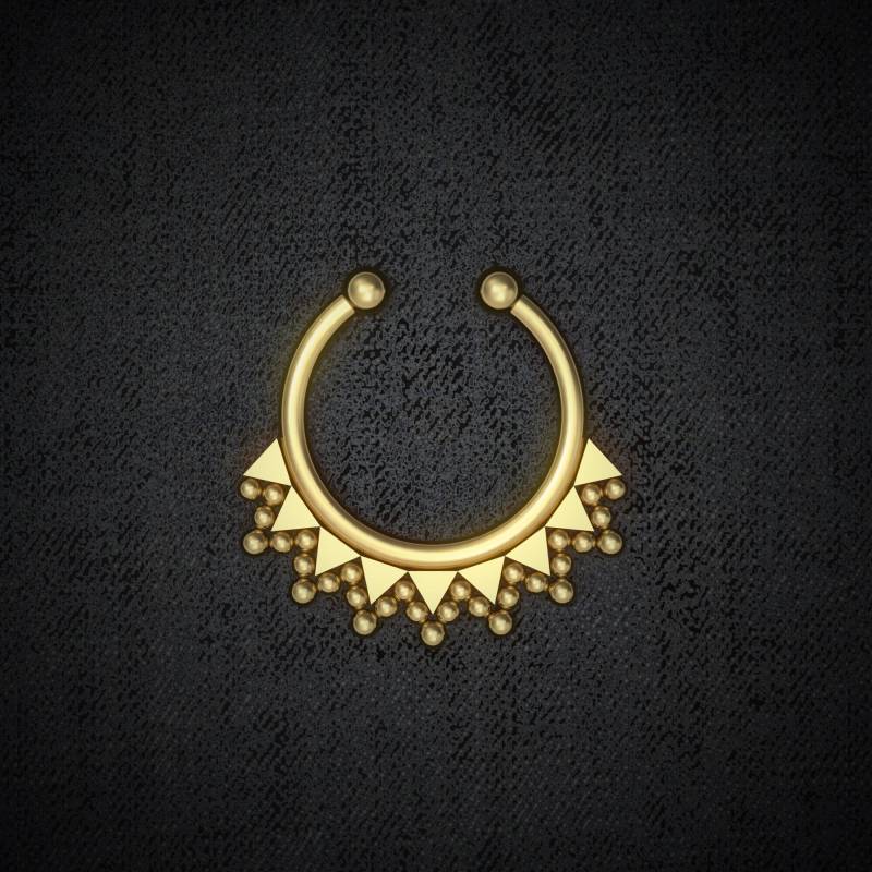 Fake Nasenring. Septum Manschette. Septum-Piercing. Chirurgenstahl Ring Faux. Nasenmanschette. Nasenpiercing von Juniqum