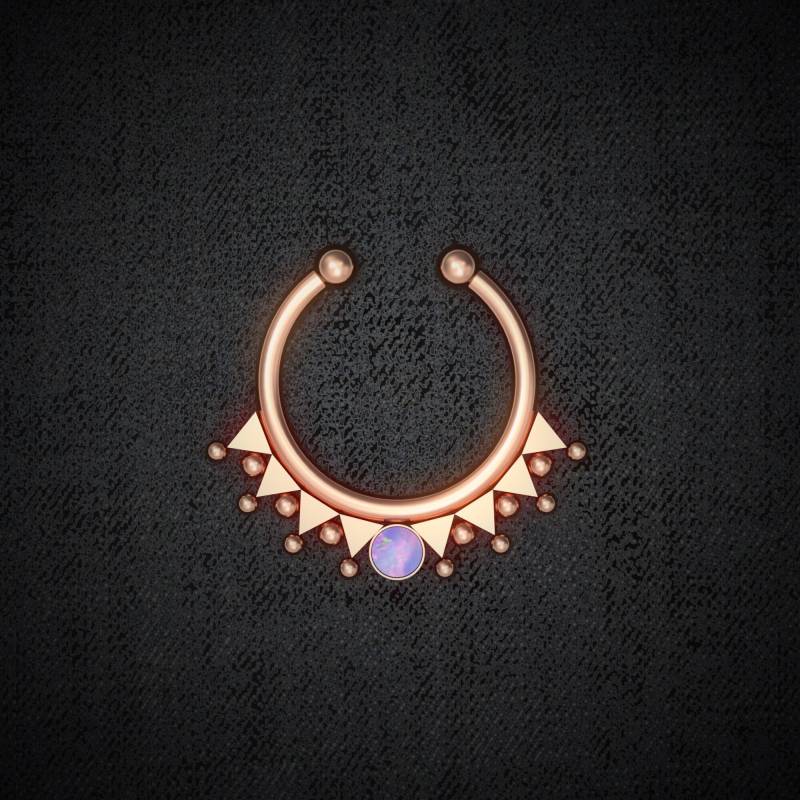 Fake Nasenring. Septum Manschette. Septum-Piercing. Chirurgenstahl Ring Faux. Nasenmanschette. Nasenpiercing von Juniqum