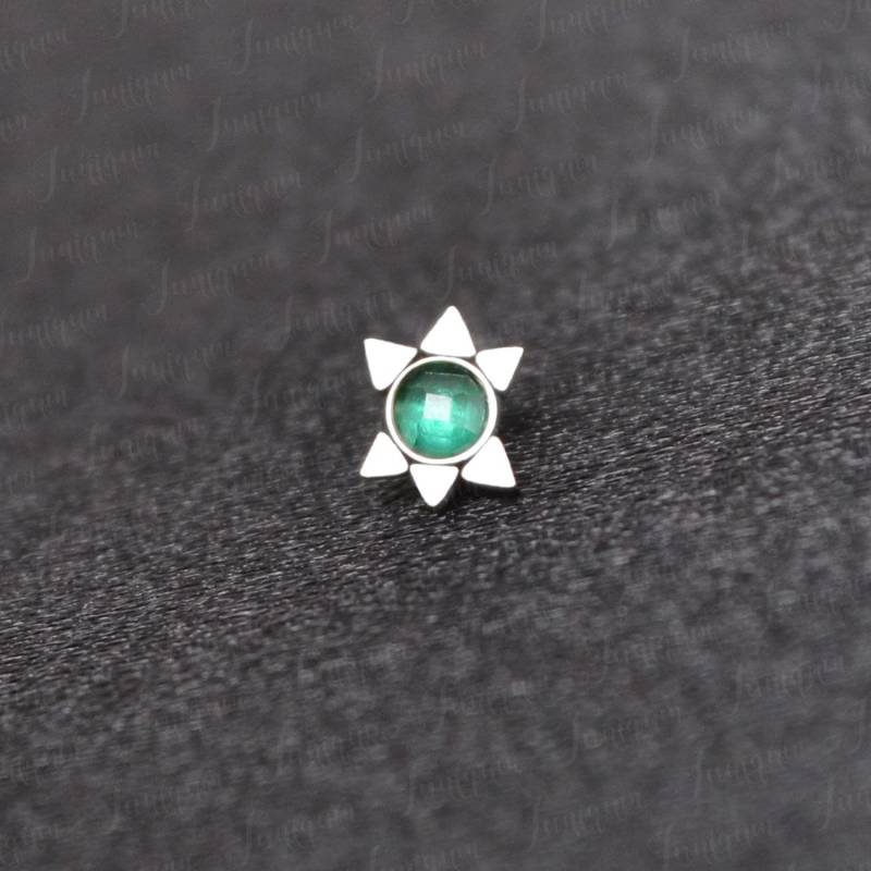 Hautpiercing. Dermaler Top-Schmuck. Dermal Anchor Top. Körperpiercing-Schmuck Aus 316L Chirurgenstahl von Juniqum