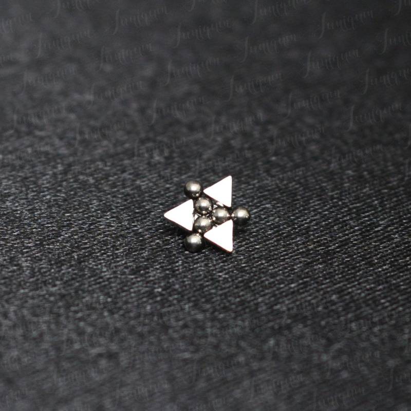 Hautschmuck. Hautpiercing Aus 316L Chirurgenstahl. Dermaloberteil Mit Innengewinde. Körperpiercing-Schmuck von Juniqum