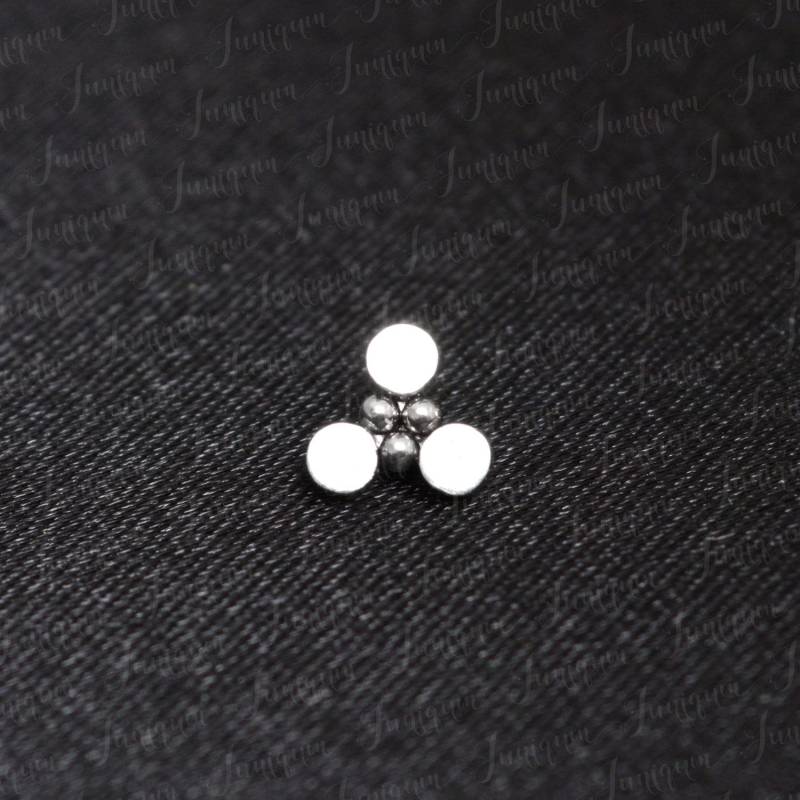 Hautschmuck. Hautpiercing Aus 316L Chirurgenstahl. Dermaloberteil Mit Innengewinde. Körperpiercing-Schmuck von Juniqum