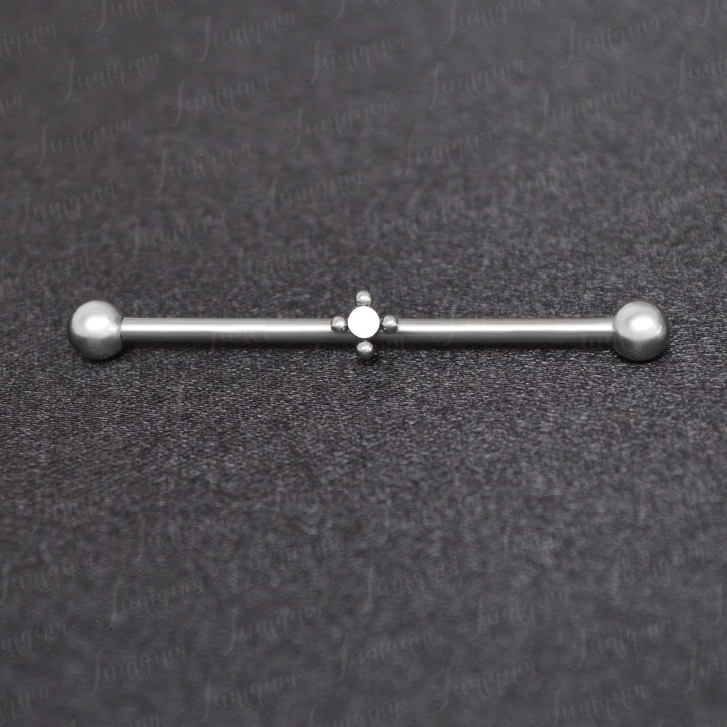 Industrielle Langhantel 14G. Industrieller Piercing-Schmuck. Gerüst-Ohrring. Langhantelpiercing. Bar-Ohrring Aus Chirurgenstahl von Juniqum