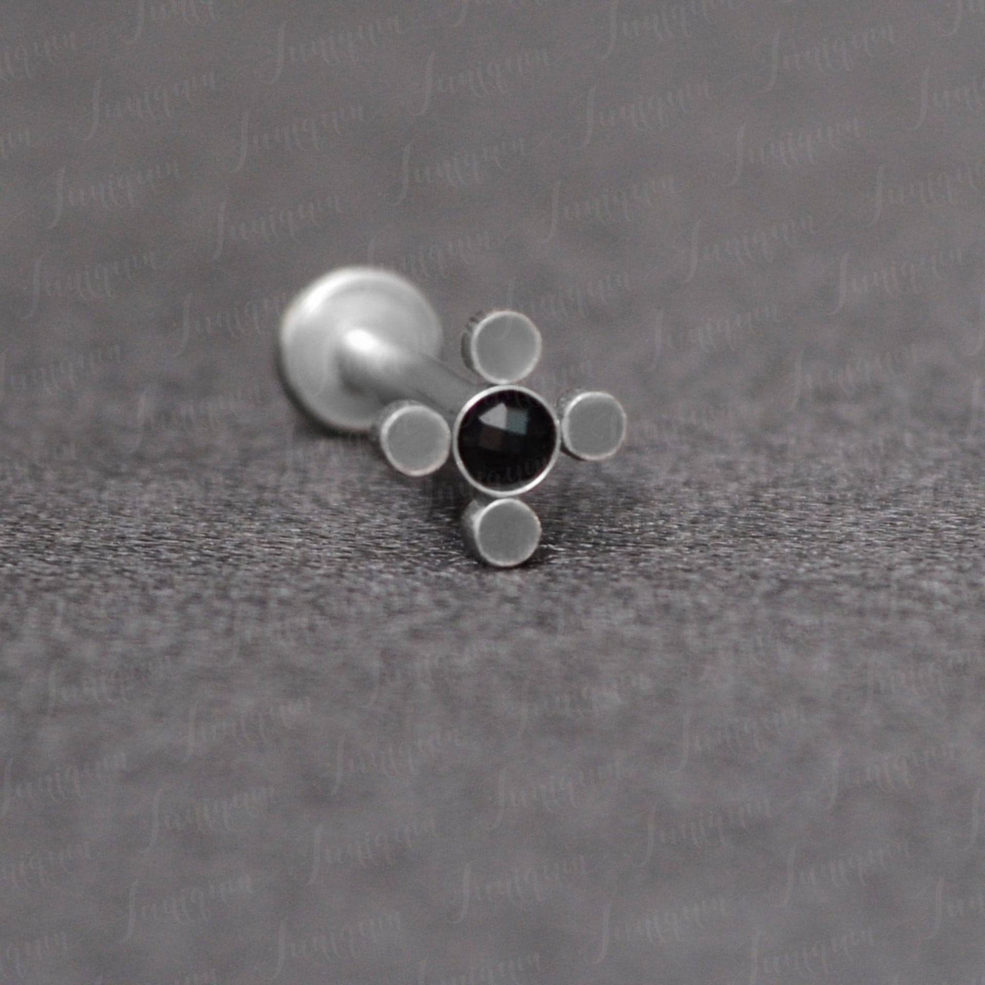 Labret-Ohrstecker Aus Chirurgenstahl. Lippen-Labret-Schmuck. Lippenring 16 Gauge. Philtrum-Schmuck. Medusa-Lippenstecker. Monroe-Piercing. Ohrring von Juniqum