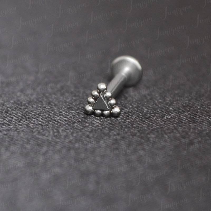 Lippen Schmuck. Medusa Lippenpiercing. Monroe Goldfarbenes Piercing. Labret Ohrring. Flache Rückseite Ohrring Aus Chirurgenstahl von Juniqum