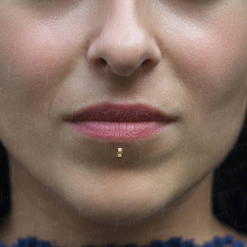 Lippenpiercing Aus Chirurgenstahl. Monroe Gestüt. Labradorit-Piercing. Flachen Rücken Bolzen. Medusa Schmuck. Philtrum Labret-Piercing. Labret von Juniqum