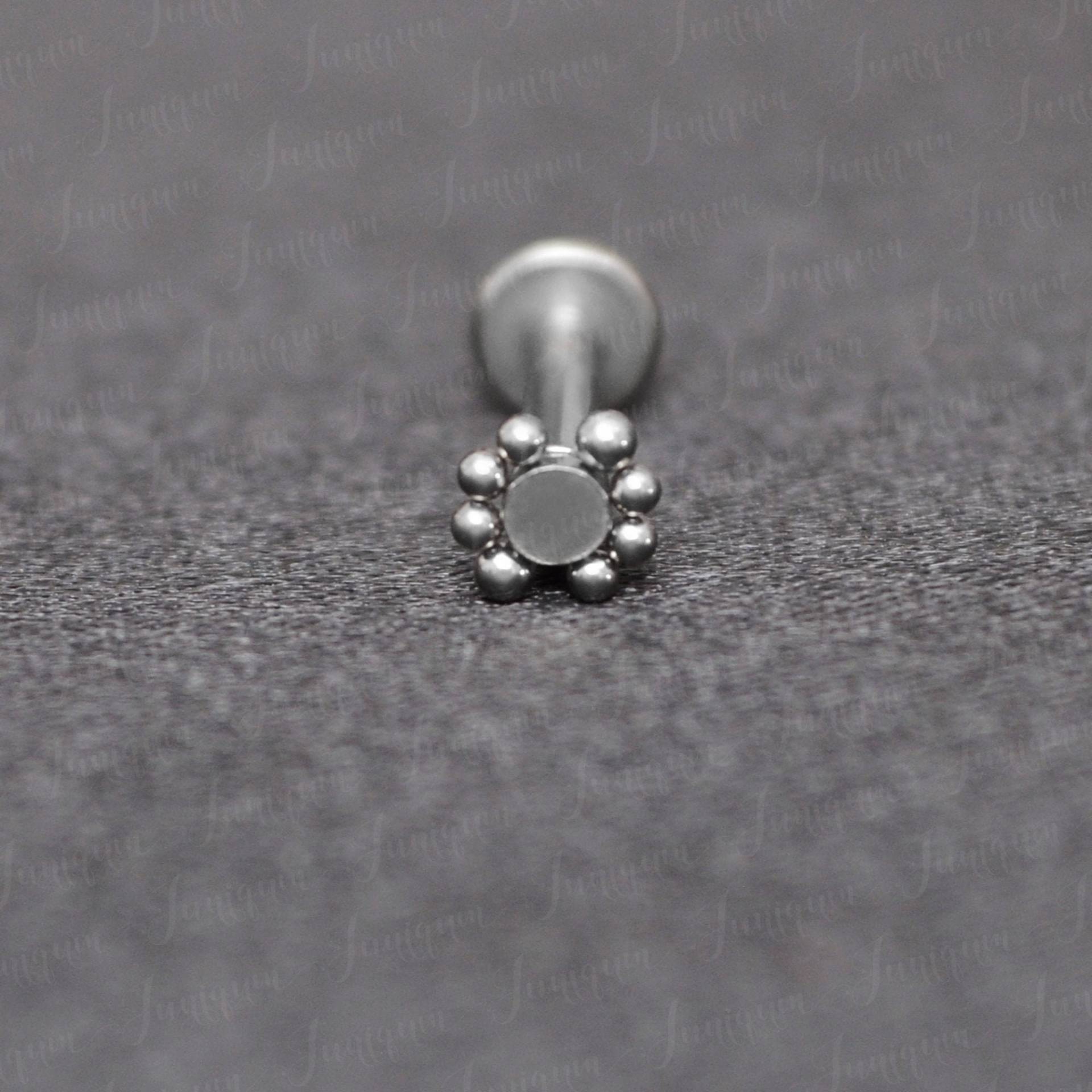 Lippenschmuck. Medusa-Lippenpiercing. Monroe Goldpiercing. Labret-Ohrring. Ohrring Mit Flacher Rückseite Aus Chirurgenstahl von Juniqum