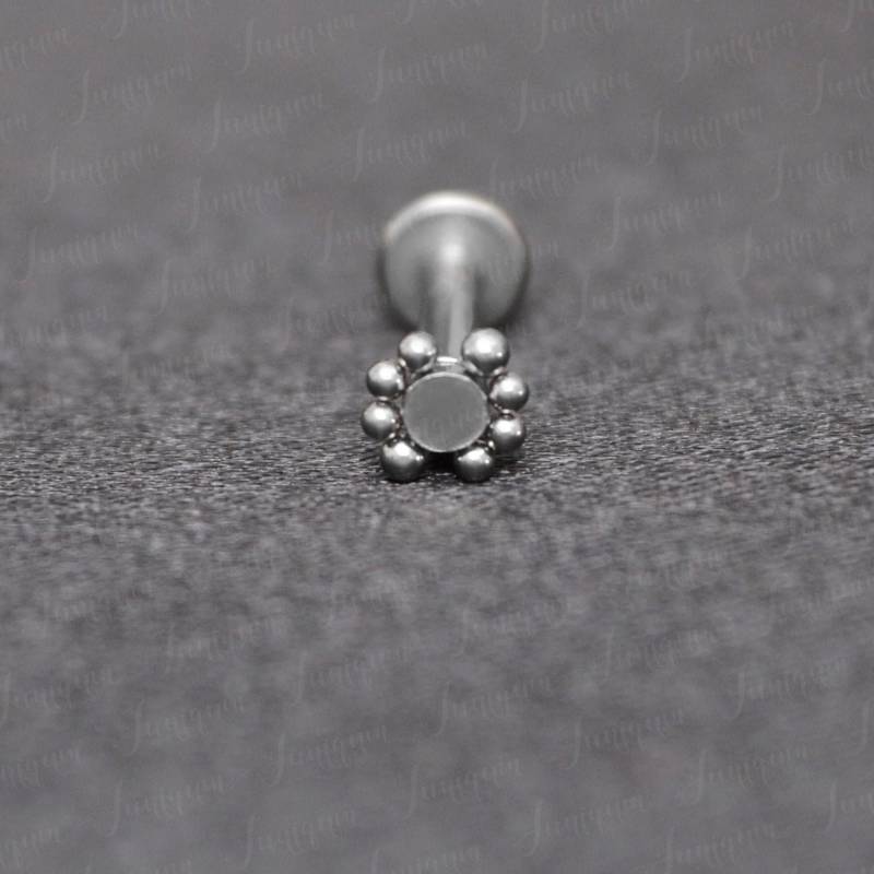 Lippenschmuck. Medusa-Lippenpiercing. Monroe Goldpiercing. Labret-Ohrring. Ohrring Mit Flacher Rückseite Aus Chirurgenstahl von Juniqum