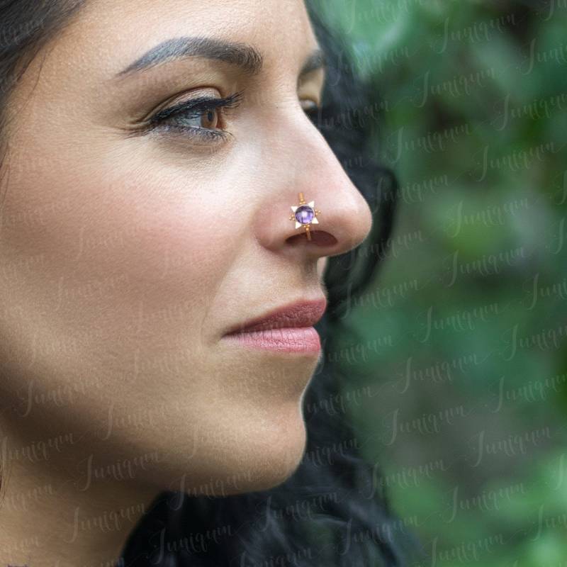 Nasenring Aus Chirurgenstahl. Nasenbügel 18G. Knorpel-Creolen-Ohrring. Nasenschmuck Gold. Nasenring. Nasenpiercing-Schmuck. Tragus-Ohrring von Juniqum