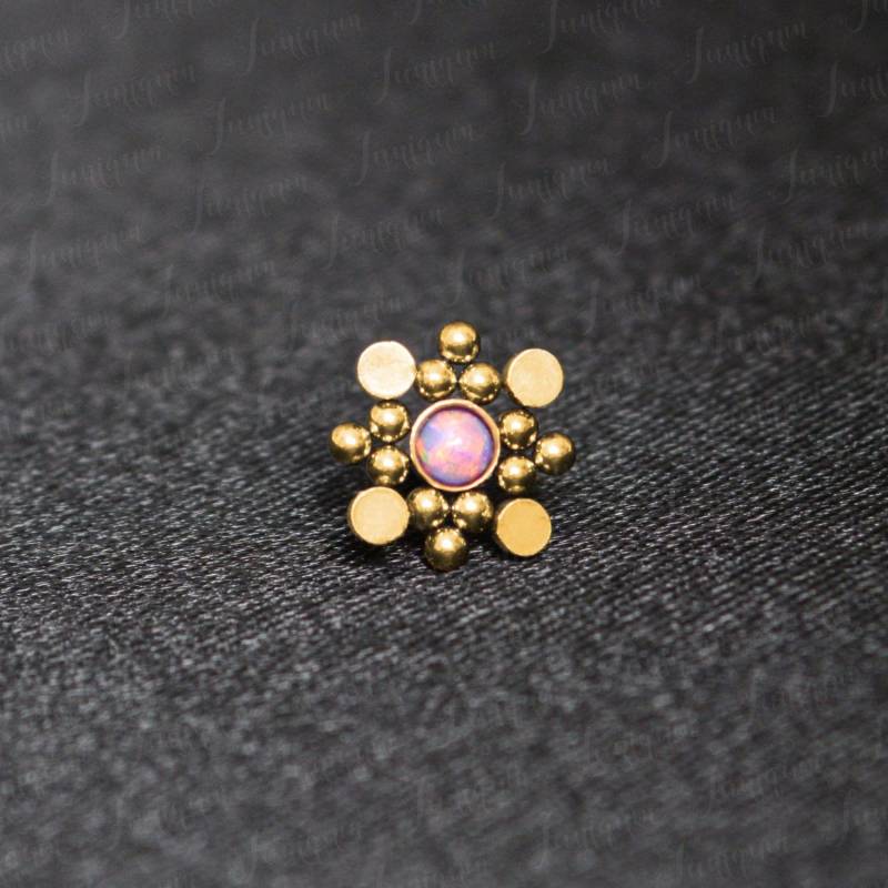 Nasenring Aus Chirurgenstahl. Nasenstecker. Nasenpiercing Schmuck. Nasenknochenstecker 22G. Nasenriemen Schraube. Nasenschmuck Gold von Juniqum