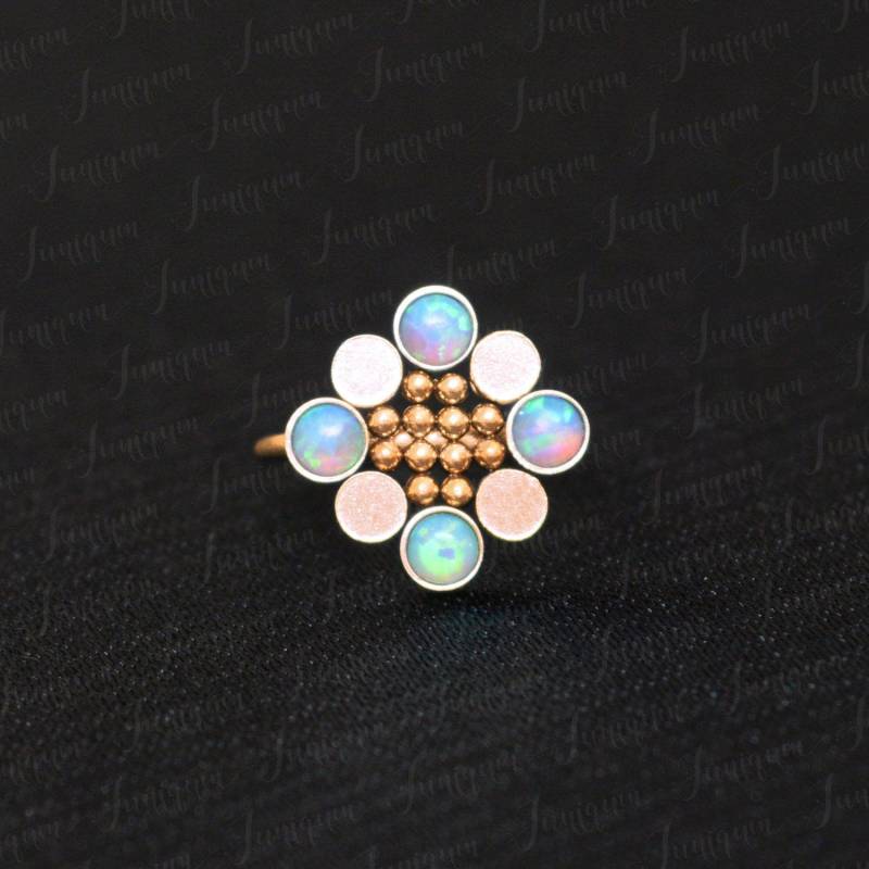 Nasenring. Nasenreifen 20G. Nasenpiercing. Nasenohrring. Nasenschmuck Aus Chirurgenstahl. Opal Knorpel Ohrring. Helix Ohrring Creolen von Juniqum