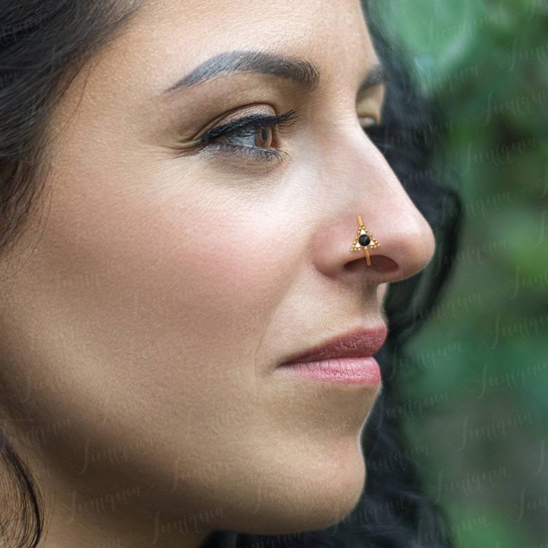 Nasenschmuck. Nasenring Goldfarben. Nasenreifen. Nasenpiercing Reifen. Knorpel-Creolen Aus Chirurgenstahl. Helix-Piercing. Tragus Ohrring. Turm von Juniqum