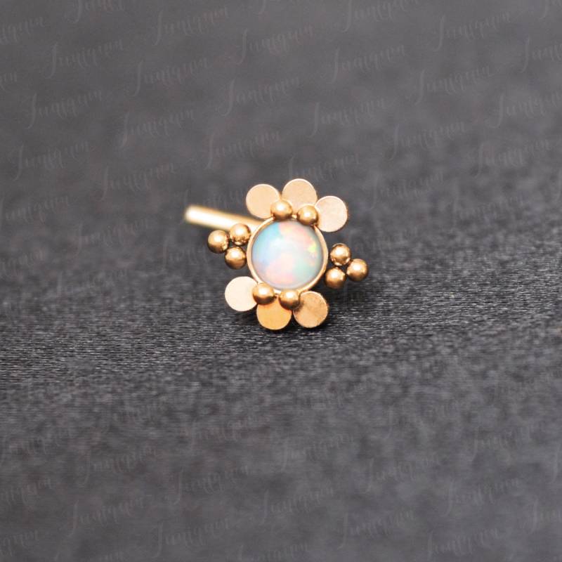 Nasenstecker. Nasenstecker Aus Chirurgenstahl. Nasenringstecker. Nasenschmuck. Nasenpiercing-stecker. Nasenknochenstecker 18G. Nasenschraube Gold von Juniqum