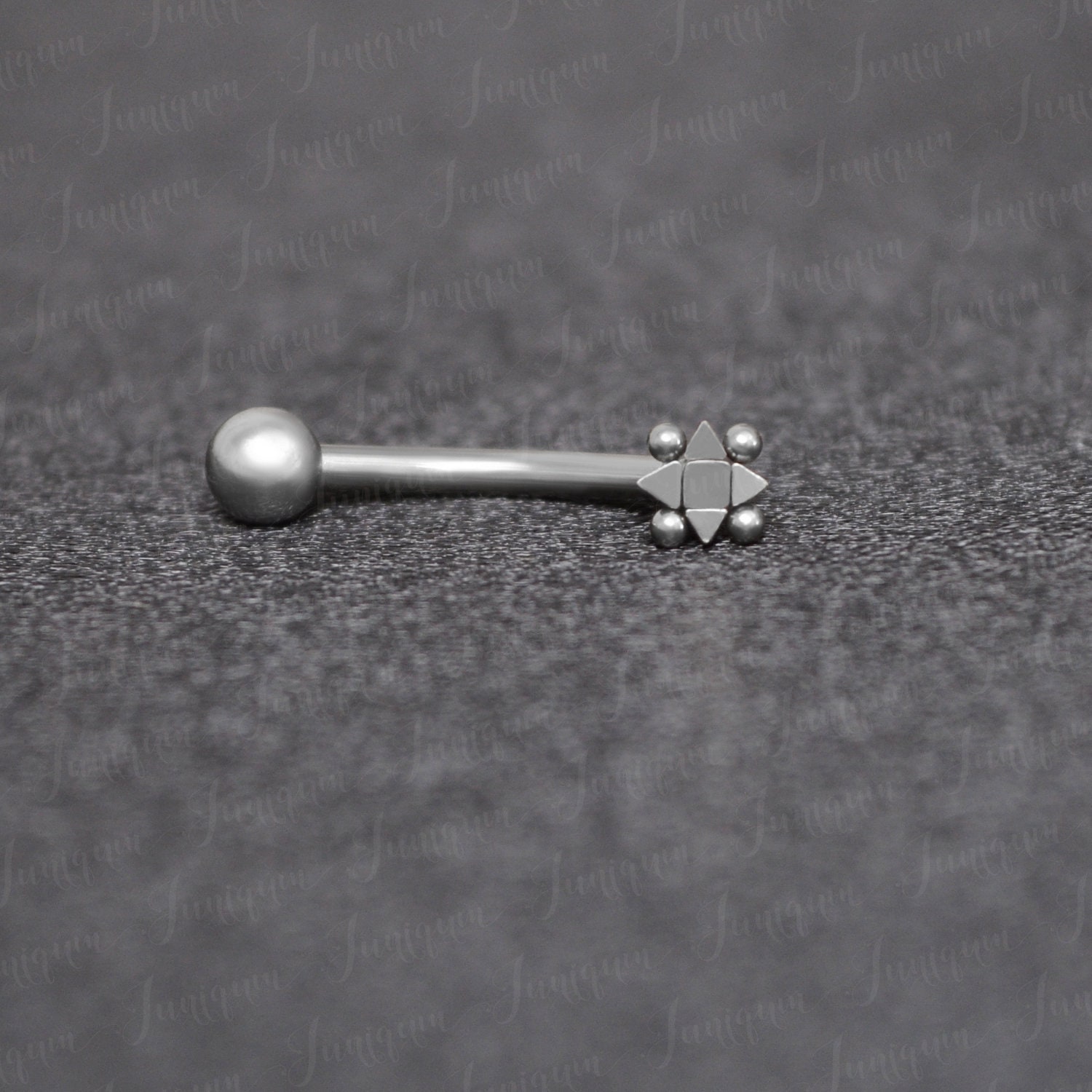 Turm Ohrring. Augenbrauen Ring. Turm-Piercing-Schmuck. Barbell-Piercing. Gewölbte Barbell Ohrring Aus Chirurgenstahl. Schmuck von Juniqum