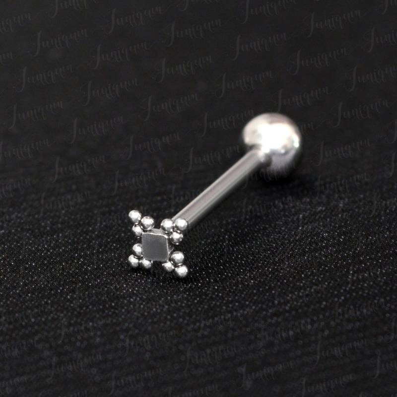 Zungenpiercing. Langhantelpiercing. Körperpiercing Aus Chirurgenstahl. Zungenschmuck 14G. Zungenhantel von Juniqum