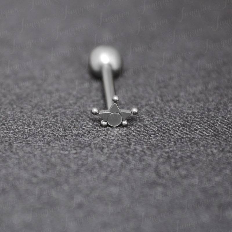 Zungenpiercing. Langhantelpiercing. Körperpiercing Aus Chirurgenstahl. Zungenschmuck 14G. Zungenhantel von Juniqum