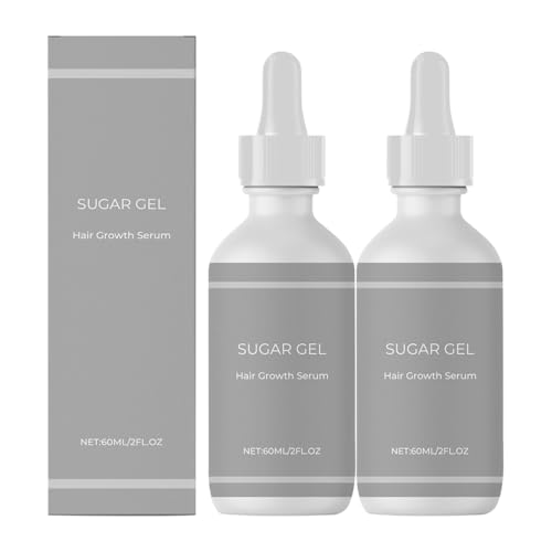 60ml Desoxyribose-zucker Gel Für Haarwachstum,Desoxyribose Sugar Haarwachstumsserum, Haarwuchsserum, Haarverdichtungsgel,Natürlich Sicheres Haaröl für Männer Frauen (2PCS) von Junjie