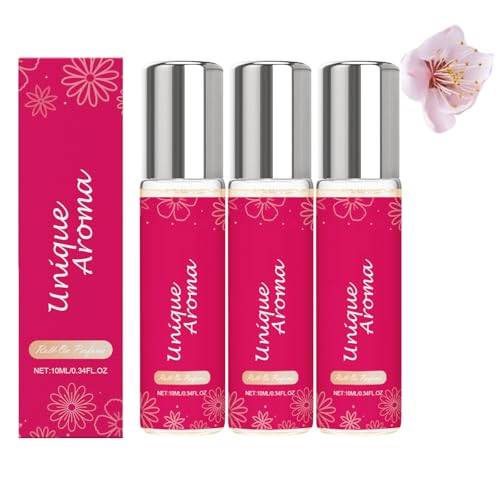 Damen Roll-On Parfüm für Frauen,Pheromone Parfum Woman,Woman Parfüm,Lang Anhaltender Duft, Verströmt Charme & Stärkt Das Selbstvertrauen (3pcs) von Junjie