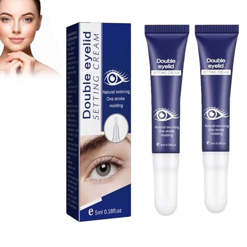 Double Eyelid Defining Cream,Eyelid Lift Cream for Enlarging Eyes, Eyelid Shaping Cream, Long Lasting and Waterproof, Lid Lifting Treatment, for Men and Women (2) von Junjie