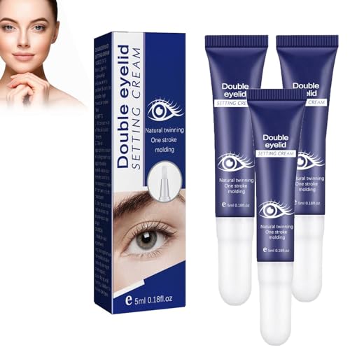 Double Eyelid Defining Cream,Eyelid Lift Cream for Enlarging Eyes, Eyelid Shaping Cream, Long Lasting and Waterproof, Lid Lifting Treatment, for Men and Women (3) von Junjie