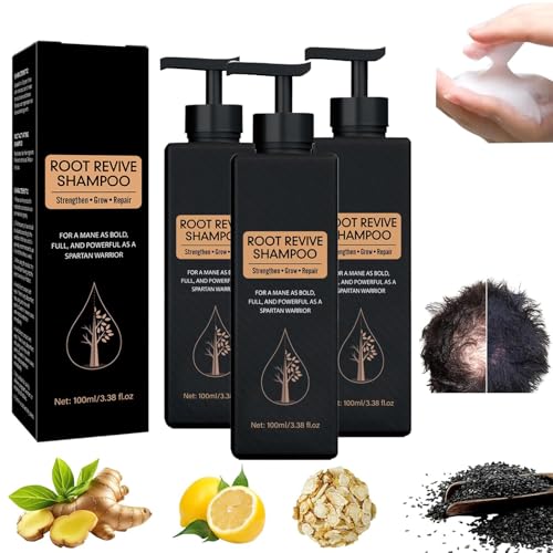 Hair Growing Shampoo,Natural Hair Regrowth Shampoos for Men Women,Root Activating Shampoo for Hair Smooth Strong Repair Conditioning Shampoo (3 Stück) von Junjie