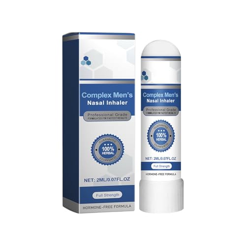 Men's Nasal Inhaler,Complex Men's Nasal Inhaler, Men-Stick Naseninhalator, Men Sticks Nasal Inhaler, Drive Naseninhalators für Die Potenz (1) von Junjie