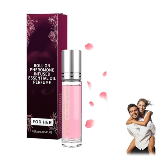Parfum Damen,Pheromon Parfüm,Pheromone Parfum Woman, Roll-On Pure Pheromone Perfume,Pheromone Scent Collection, Enhanced Scents Pheromone Perfume (Pink) von Junjie