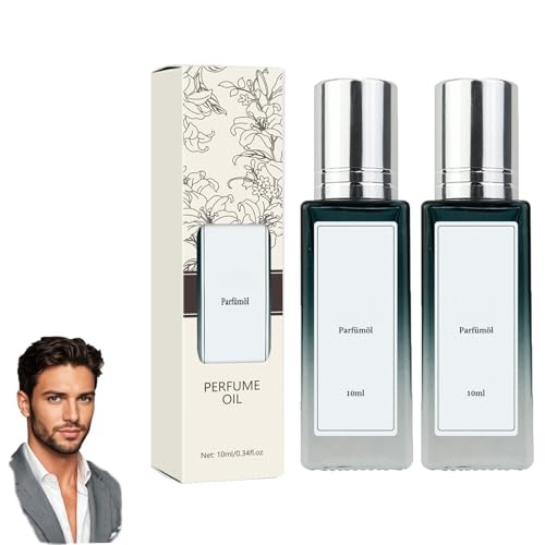 Pheromon Parfüm Original Herren,𝘼𝙡𝙥𝙝𝙖 Pheromonparfüm 𝙃𝙚𝙧𝙧𝙚𝙣,𝙋𝙝𝙚𝙧𝙤𝙢𝙤𝙣 Parfüm Original Herren,Pheromonparfüm Roll-on Pheromone Parfum,Lang Anhaltender Duft (2pcs) von Junjie