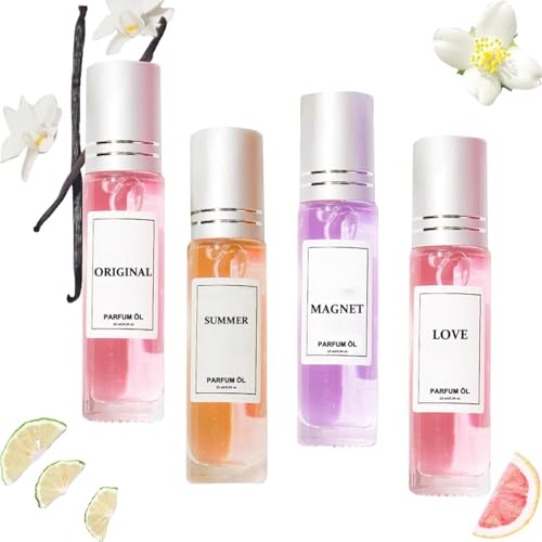 Pheromone Parfum Woman,2025 Neu Pheromon Parfüm Original Frauen,Roll-On Pheromone Düfte Woman,Enhanced Scents Pheromone Perfume (4pcs-A) von Junjie