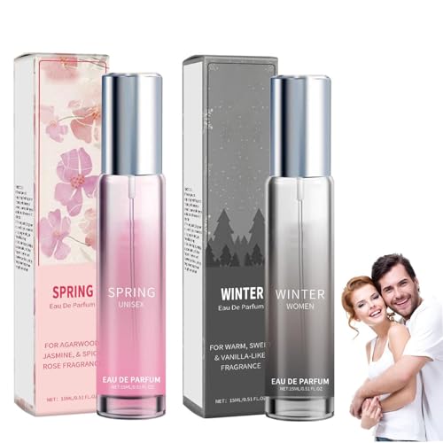 Pheromone Parfum Woman,Enhanced Scents Pheromone Perfume, Pheromone Collection, Pheromon Parfüm,Pheromone Parfüm für Frauen (Pink+Gray) von Junjie