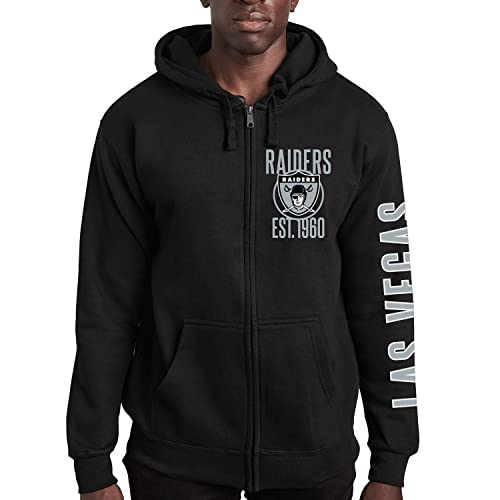 Junk Food Clothing x NFL MVP Zip Hoodie Full Zip Adult Unisex Hooded Fleece Sweatshirt Zip Up Hoodie für Damen und Herren von Junk Food