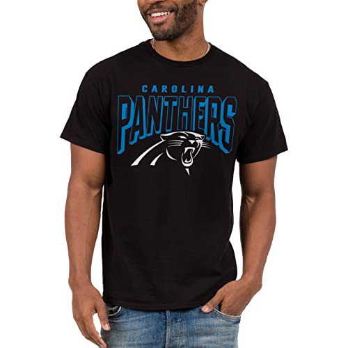 Junk Food Clothing x NFL - Carolina Panthers - Bold Logo - Unisex Adult Short Sleeve Fan T-Shirt for Men and Women - Size 3X-Large von Junk Food