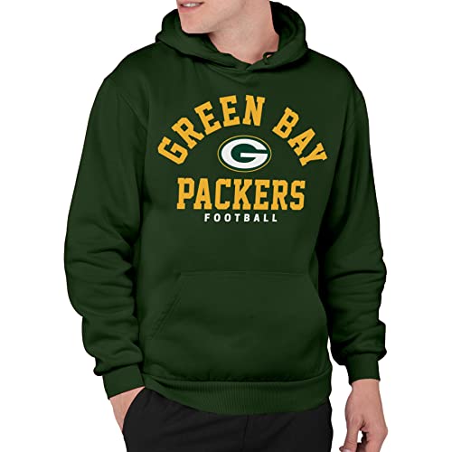 Junk Food Clothing x NFL - Green Bay Packers - Classic Team Logo - Erwachsene Pullover Kapuzenpullover für Damen und Herren - Größe 3 X-Large von Junk Food
