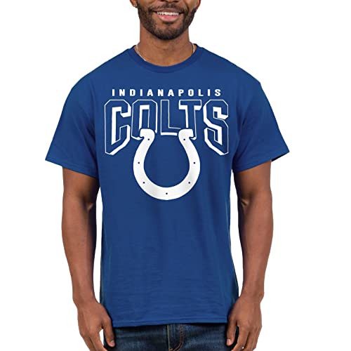 Junk Food Clothing x NFL - Indianapolis Colts - Bold Logo - Unisex Adult Short Sleeve Fan T-Shirt for Men and Women - Size Large von Junk Food