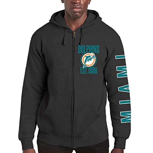 Junk Food Clothing x NFL MVP Zip Hoodie Full Zip Adult Unisex Hooded Fleece Sweatshirt Zip Up Hoodie für Damen und Herren von Junk Food