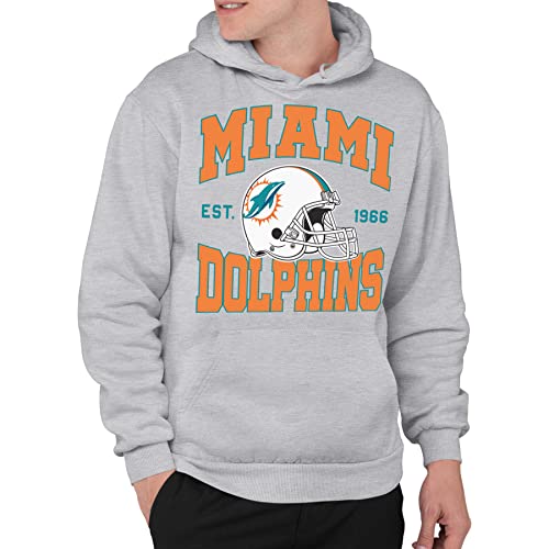 Junk Food Clothing x NFL - Miami Dolphins - Teamhelm - Erwachsene Pullover Kapuzenpullover für Damen und Herren - Größe 3 X-Large von Junk Food