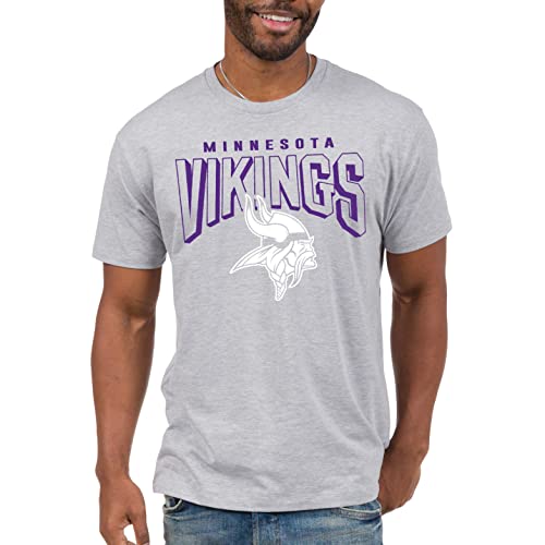 Junk Food Clothing x NFL - Minnesota Vikings - Bold Logo - Unisex Erwachsene Kurzarm Fan T-Shirt für Männer und Frauen - Größe L von Junk Food
