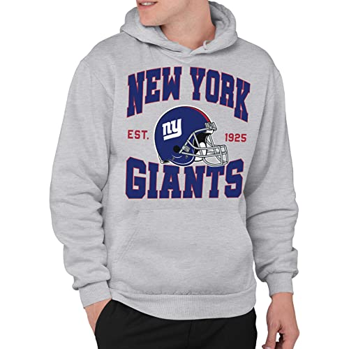 Junk Food Clothing x NFL - New York Giants - Teamhelm - Unisex Erwachsene Pullover Fleece Hoodie für Damen und Herren - Größe XX-Large von Junk Food